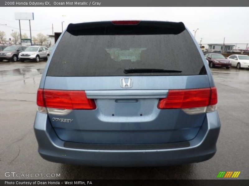 Ocean Mist Metallic / Gray 2008 Honda Odyssey EX