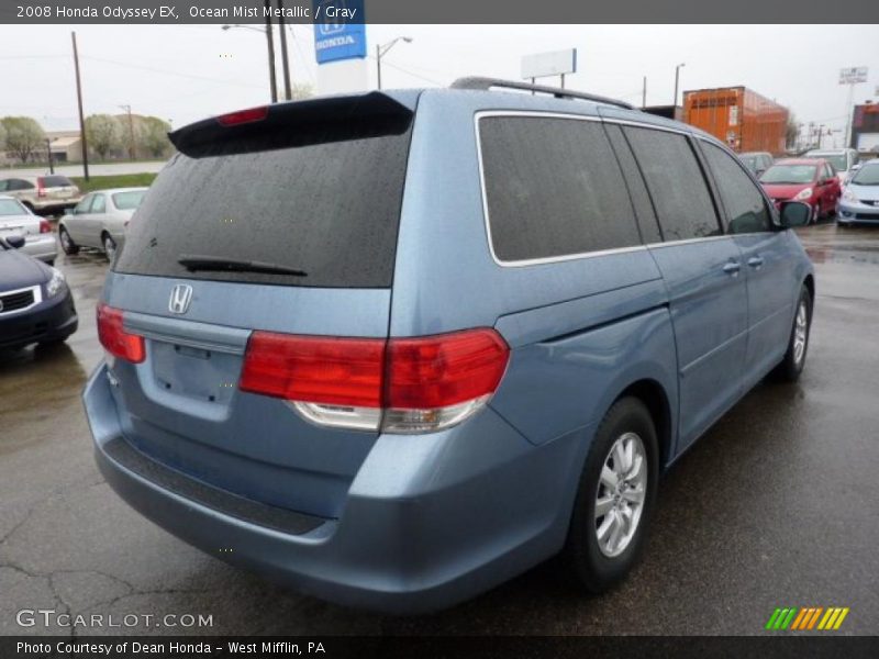 Ocean Mist Metallic / Gray 2008 Honda Odyssey EX