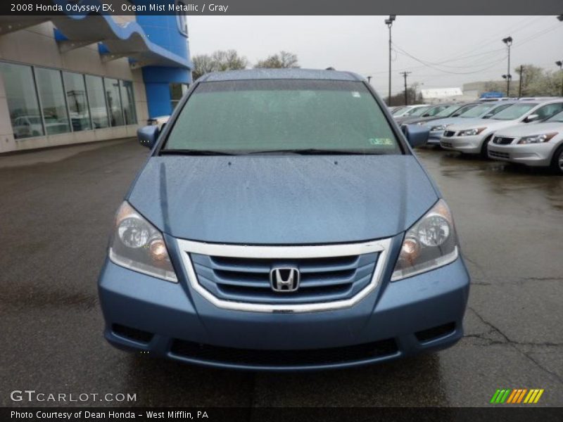 Ocean Mist Metallic / Gray 2008 Honda Odyssey EX