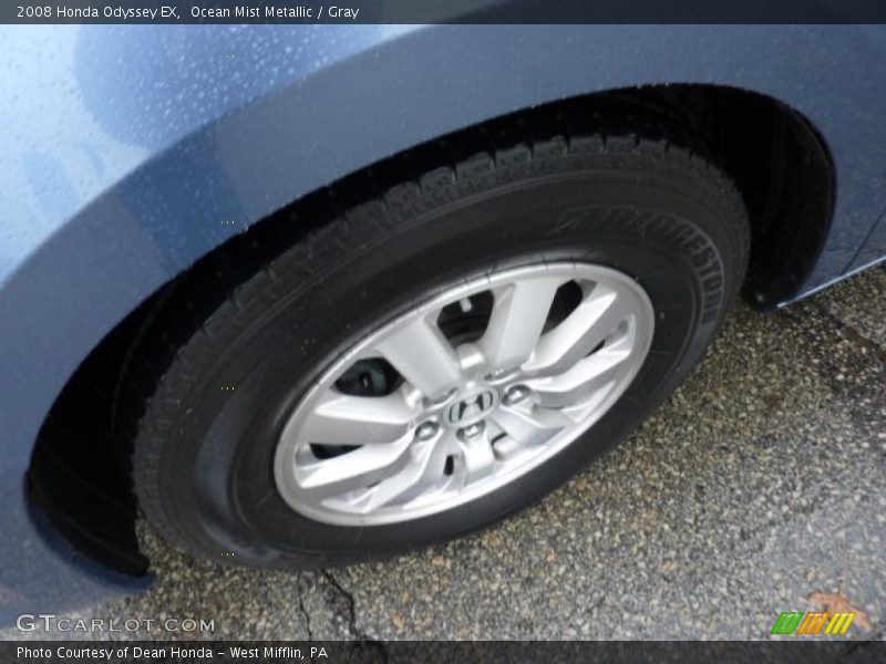 Ocean Mist Metallic / Gray 2008 Honda Odyssey EX