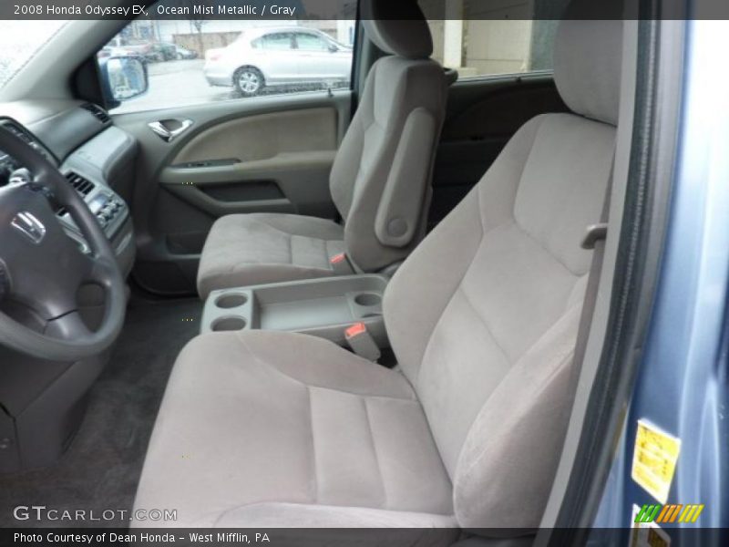 Ocean Mist Metallic / Gray 2008 Honda Odyssey EX