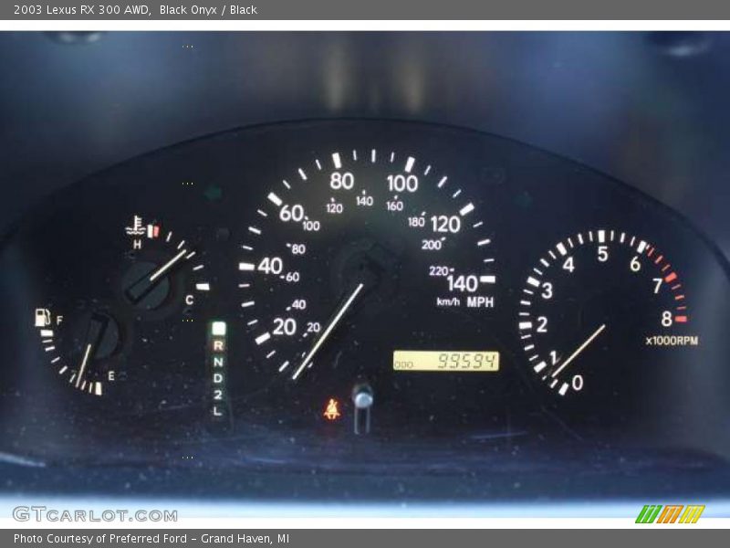 Black Onyx / Black 2003 Lexus RX 300 AWD