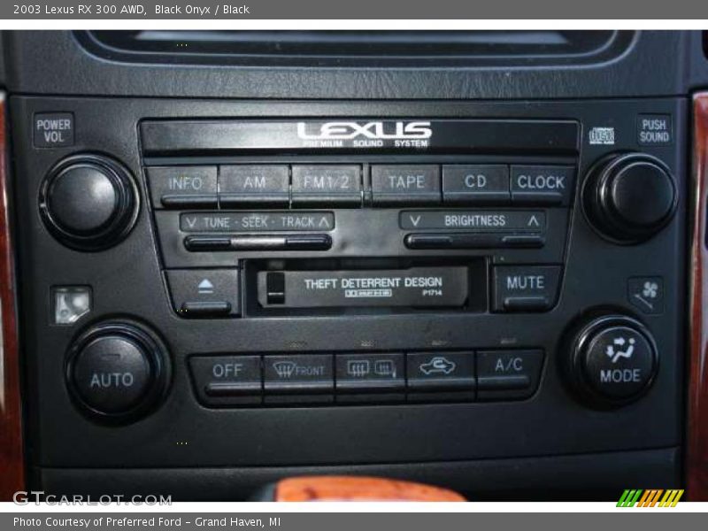 Black Onyx / Black 2003 Lexus RX 300 AWD