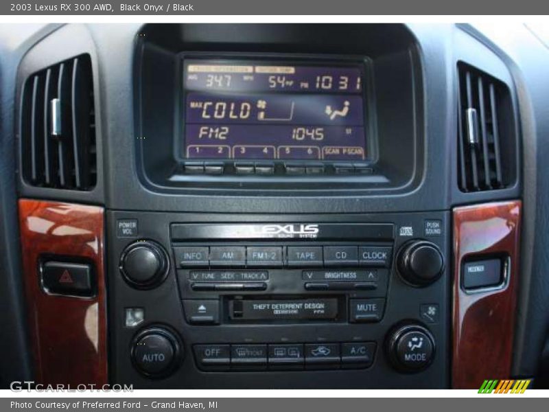 Black Onyx / Black 2003 Lexus RX 300 AWD