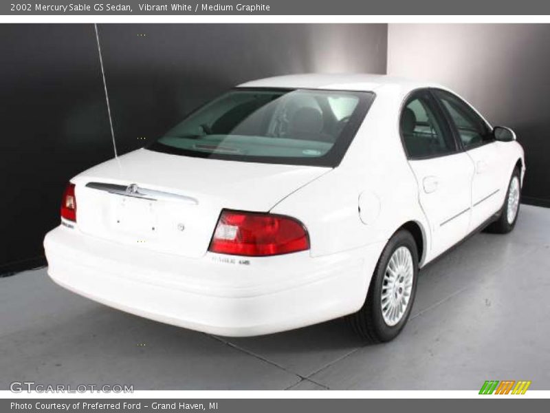 Vibrant White / Medium Graphite 2002 Mercury Sable GS Sedan