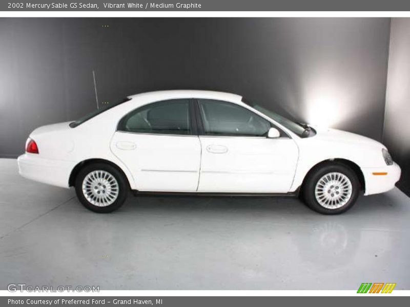 Vibrant White / Medium Graphite 2002 Mercury Sable GS Sedan