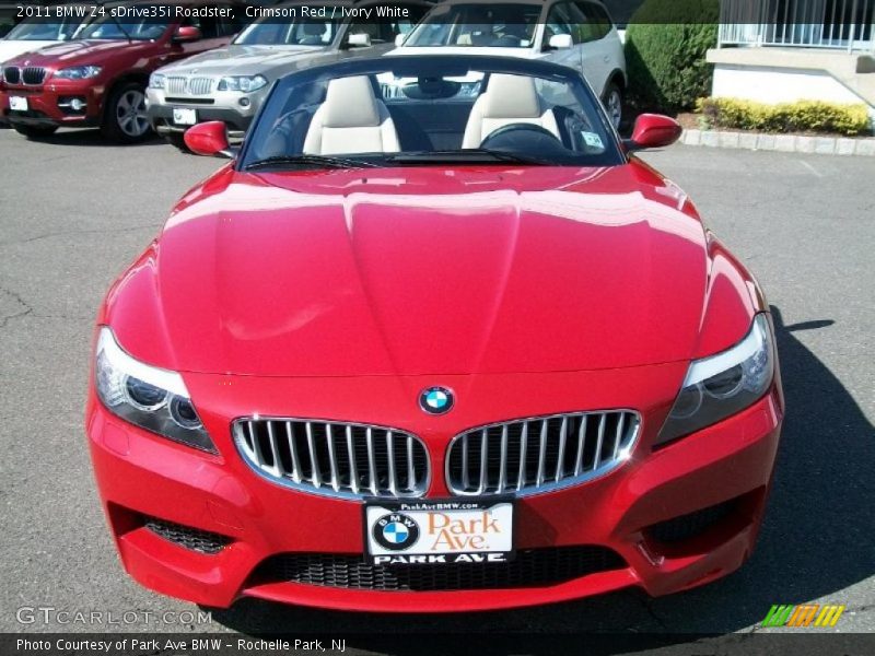 Crimson Red / Ivory White 2011 BMW Z4 sDrive35i Roadster