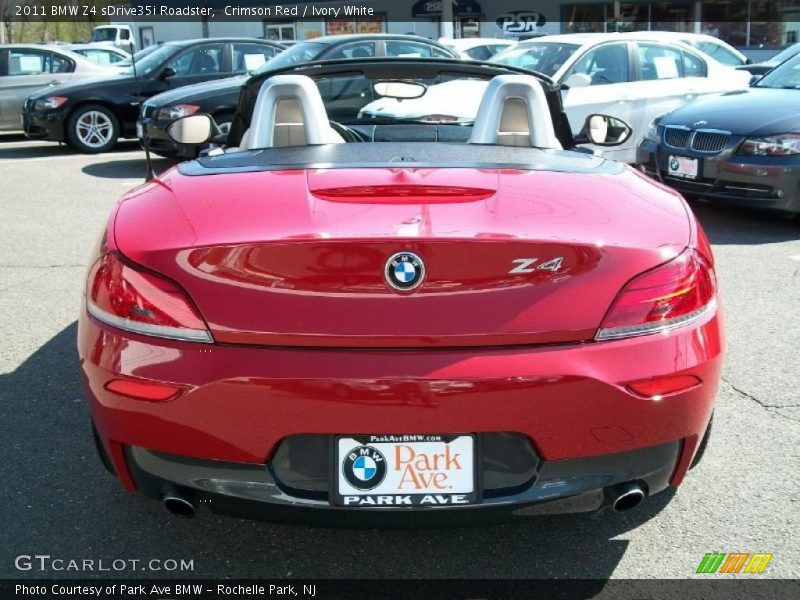 Crimson Red / Ivory White 2011 BMW Z4 sDrive35i Roadster
