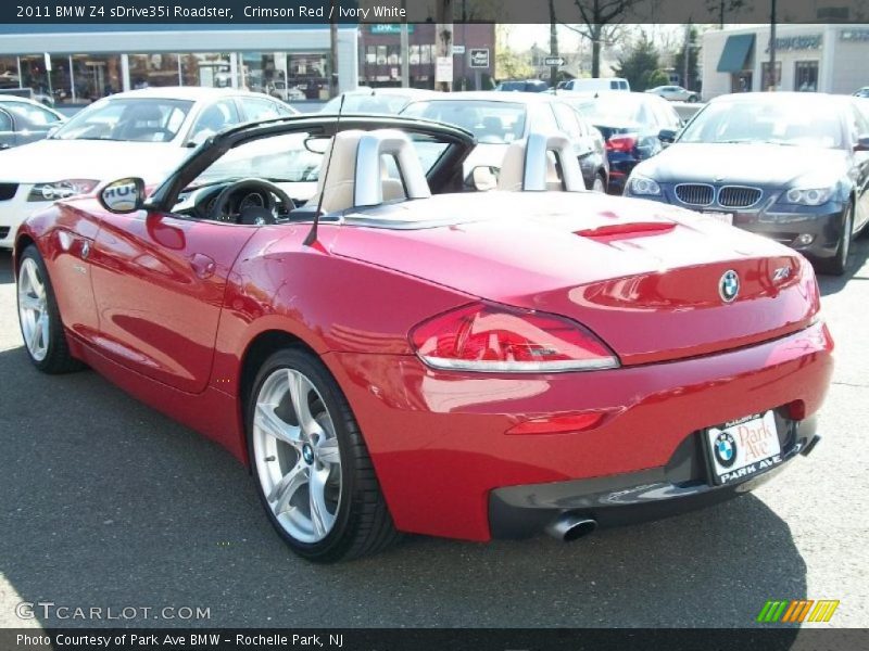 Crimson Red / Ivory White 2011 BMW Z4 sDrive35i Roadster
