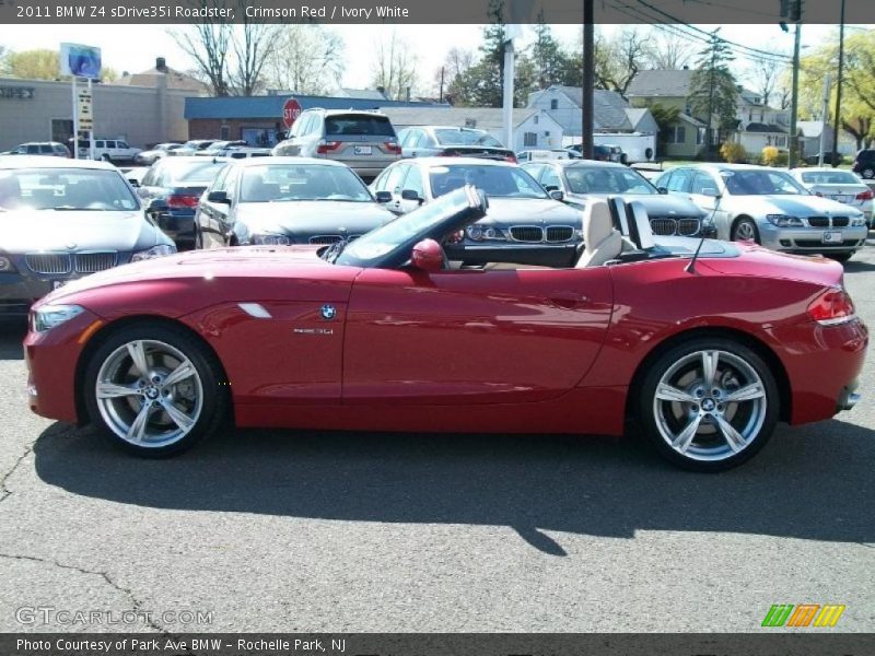 Crimson Red / Ivory White 2011 BMW Z4 sDrive35i Roadster