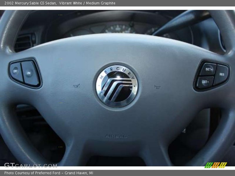 Vibrant White / Medium Graphite 2002 Mercury Sable GS Sedan