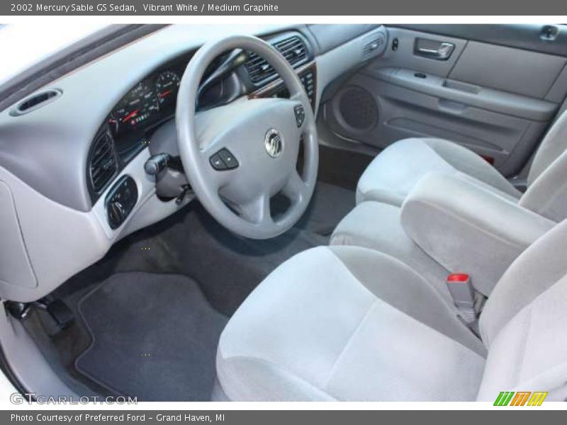 Vibrant White / Medium Graphite 2002 Mercury Sable GS Sedan