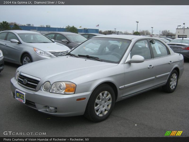 Diamond Silver / Gray 2004 Kia Optima LX