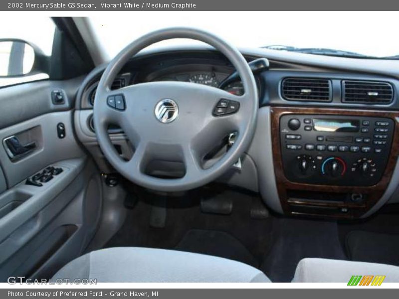 Vibrant White / Medium Graphite 2002 Mercury Sable GS Sedan