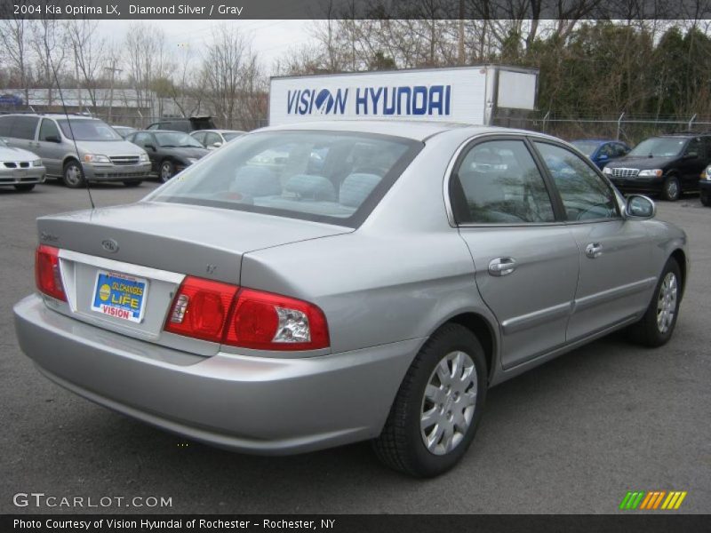 Diamond Silver / Gray 2004 Kia Optima LX