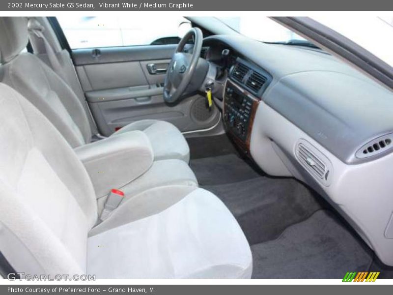 Vibrant White / Medium Graphite 2002 Mercury Sable GS Sedan