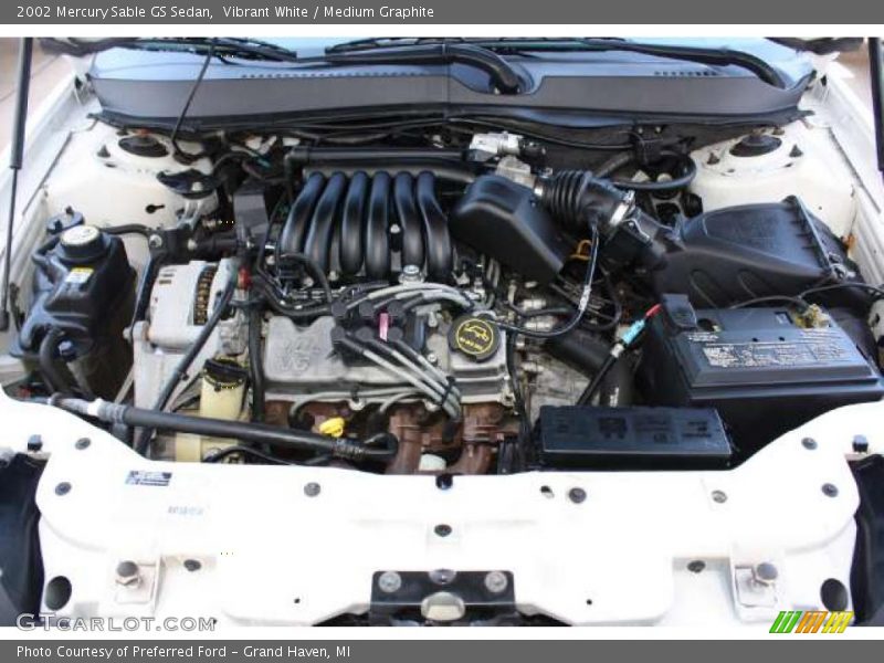 Vibrant White / Medium Graphite 2002 Mercury Sable GS Sedan