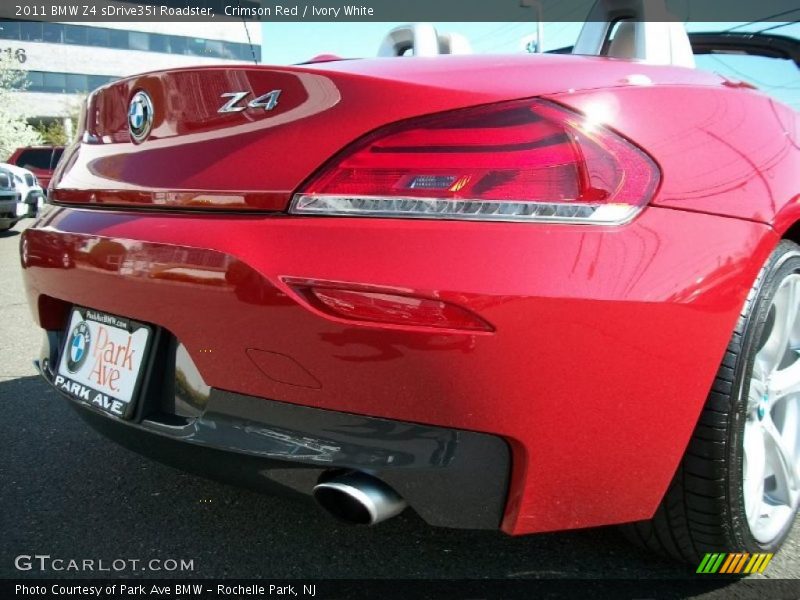 Crimson Red / Ivory White 2011 BMW Z4 sDrive35i Roadster