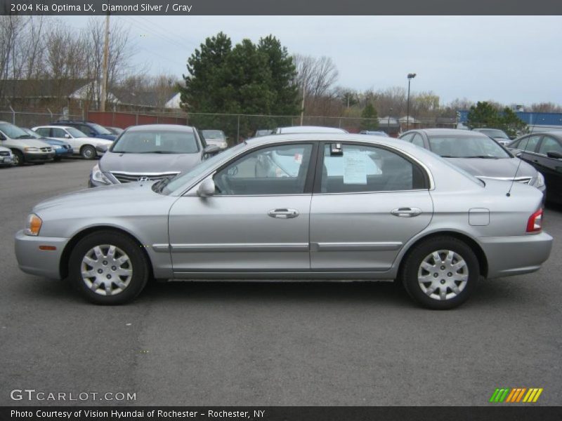 Diamond Silver / Gray 2004 Kia Optima LX