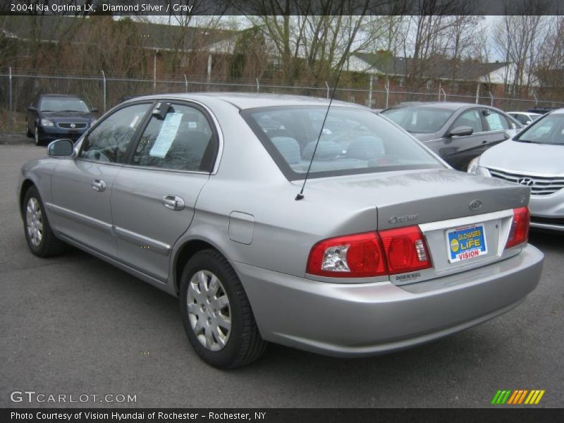 Diamond Silver / Gray 2004 Kia Optima LX