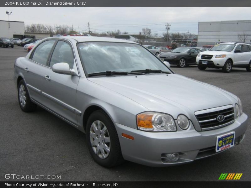 Diamond Silver / Gray 2004 Kia Optima LX
