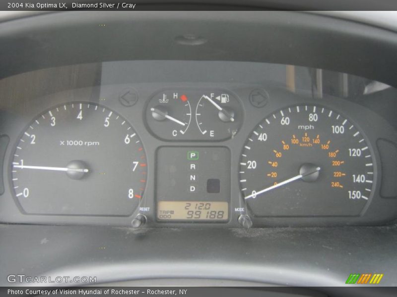 Diamond Silver / Gray 2004 Kia Optima LX