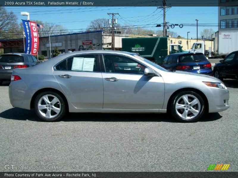 Palladium Metallic / Ebony 2009 Acura TSX Sedan