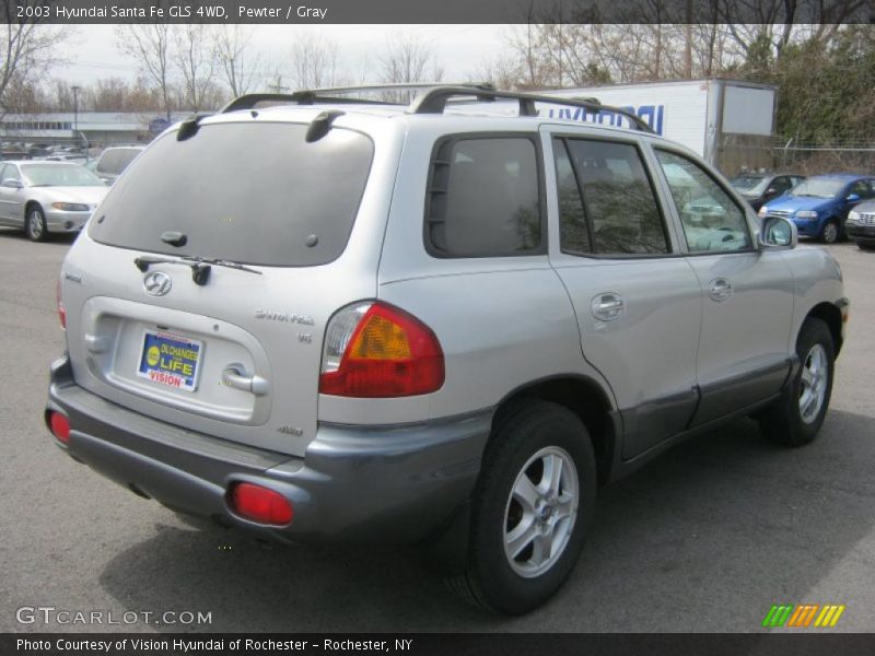 Pewter / Gray 2003 Hyundai Santa Fe GLS 4WD