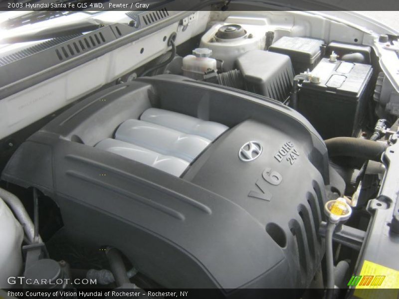 Pewter / Gray 2003 Hyundai Santa Fe GLS 4WD