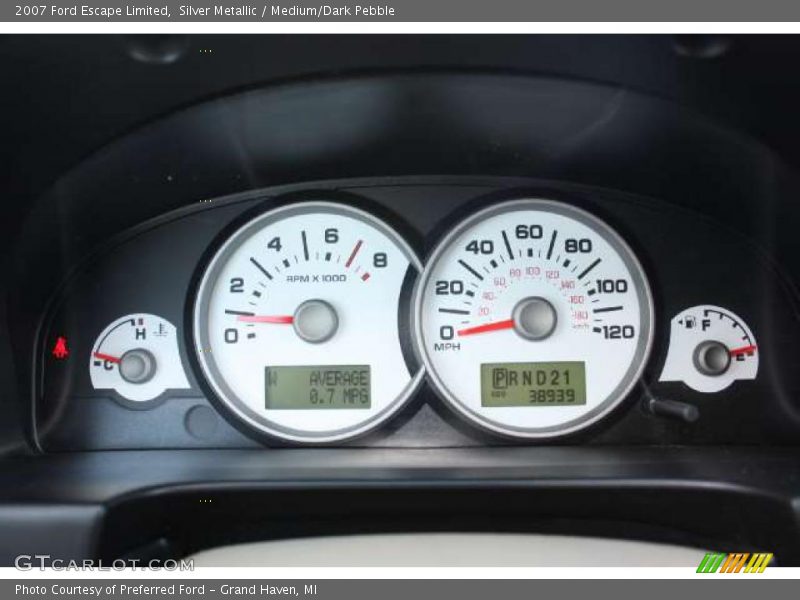  2007 Escape Limited Limited Gauges