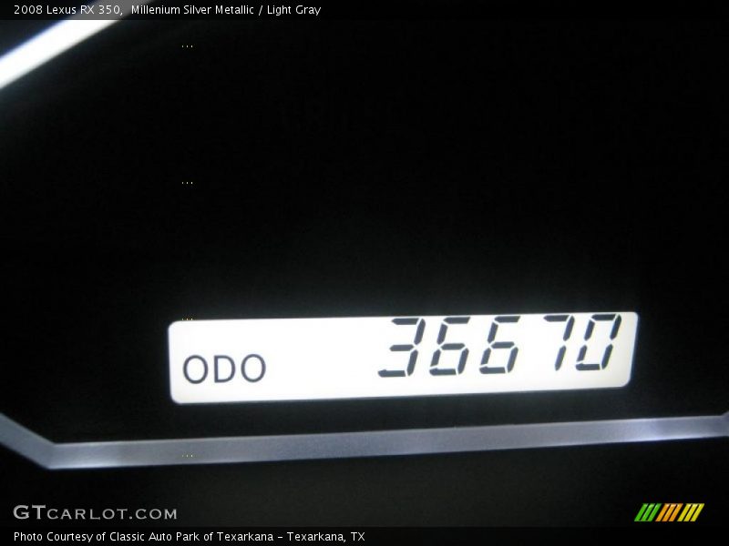 Millenium Silver Metallic / Light Gray 2008 Lexus RX 350