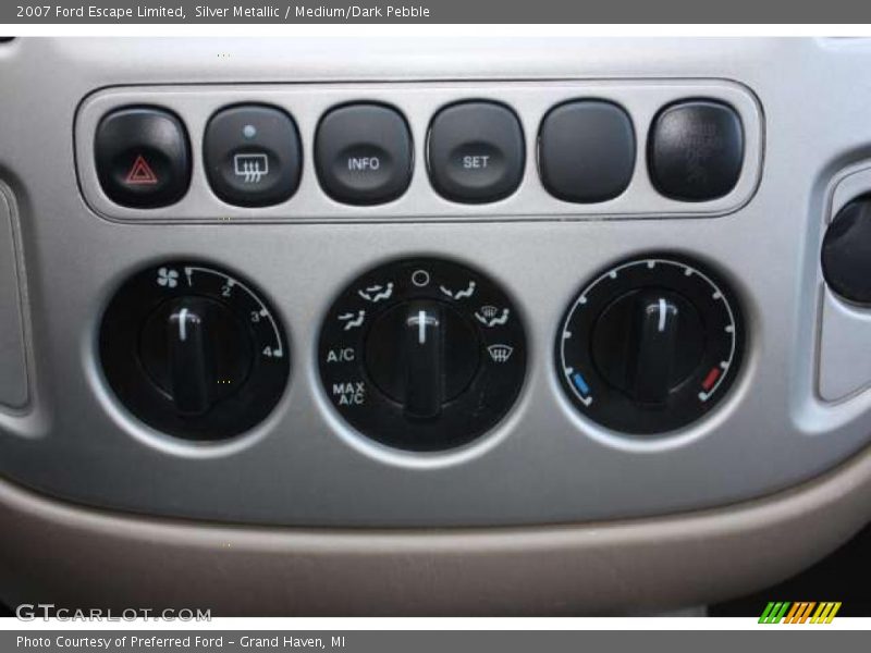 Controls of 2007 Escape Limited