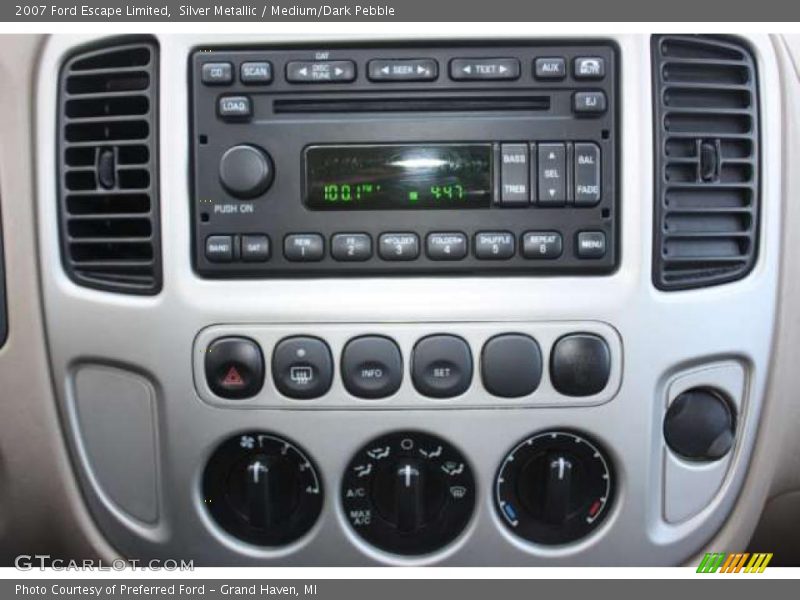 Controls of 2007 Escape Limited