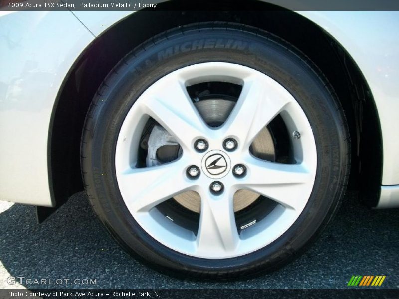 Palladium Metallic / Ebony 2009 Acura TSX Sedan