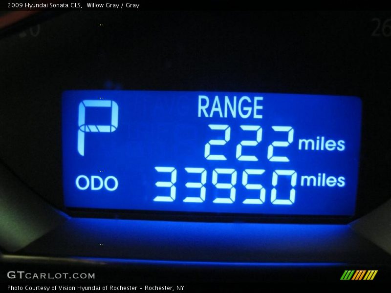 Willow Gray / Gray 2009 Hyundai Sonata GLS