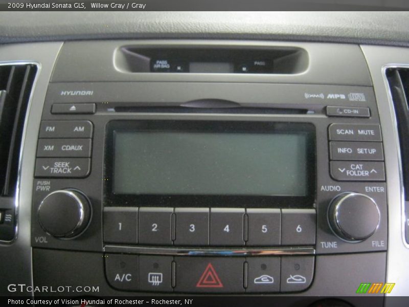 Willow Gray / Gray 2009 Hyundai Sonata GLS