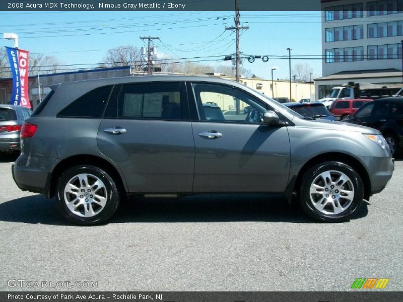 Nimbus Gray Metallic / Ebony 2008 Acura MDX Technology