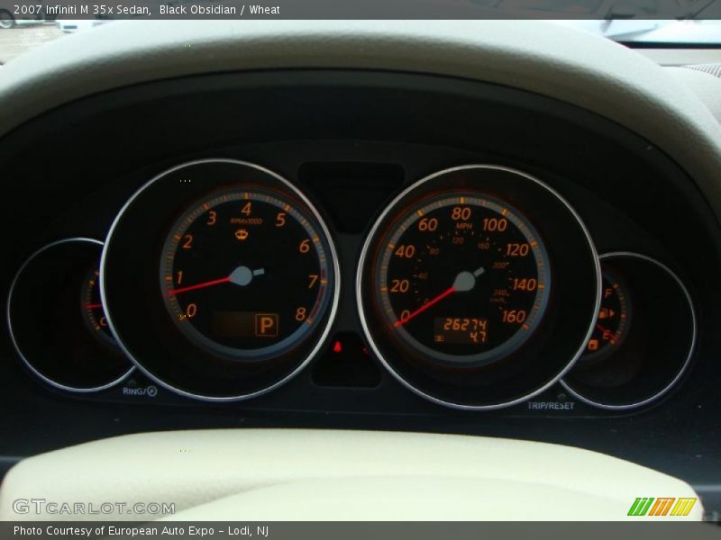 Black Obsidian / Wheat 2007 Infiniti M 35x Sedan