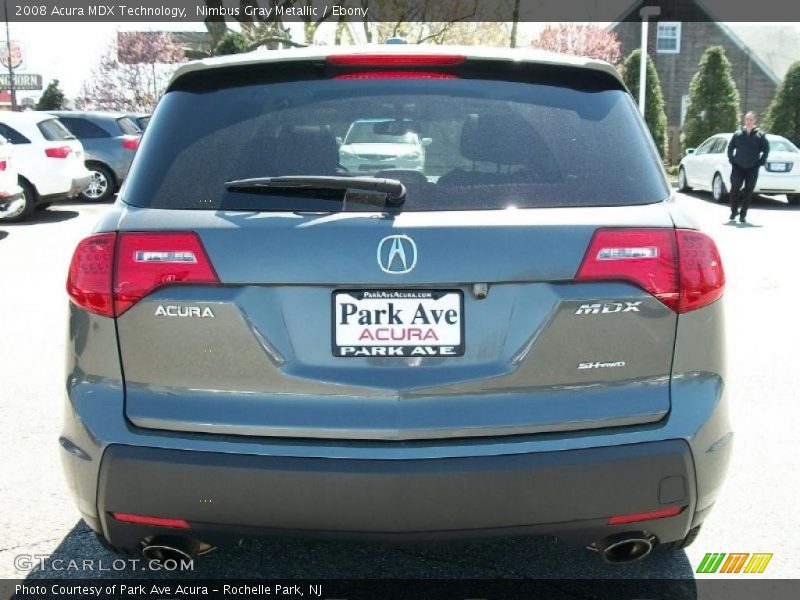 Nimbus Gray Metallic / Ebony 2008 Acura MDX Technology
