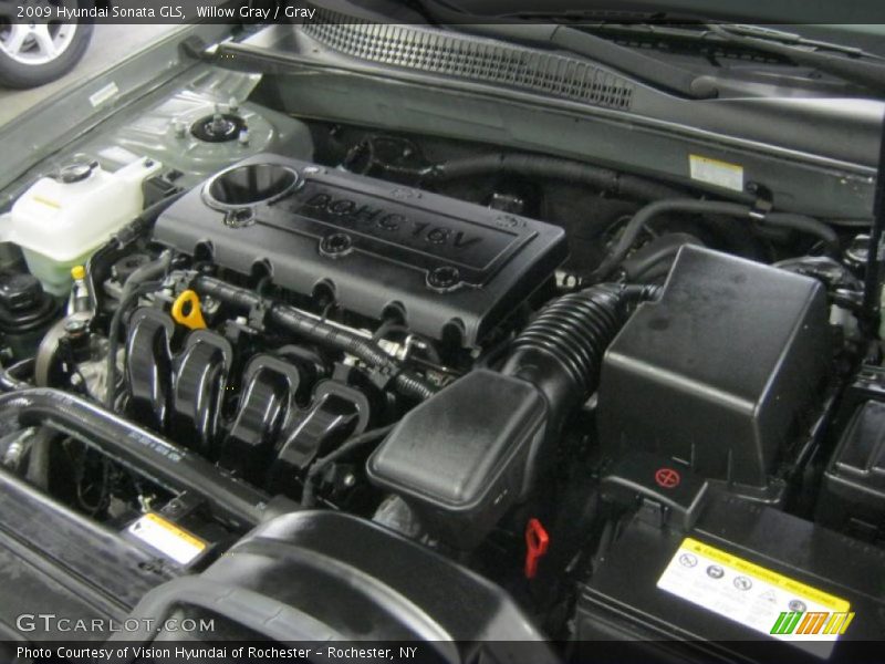 Willow Gray / Gray 2009 Hyundai Sonata GLS
