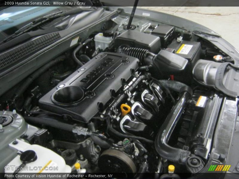 Willow Gray / Gray 2009 Hyundai Sonata GLS