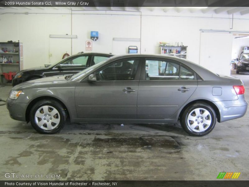 Willow Gray / Gray 2009 Hyundai Sonata GLS