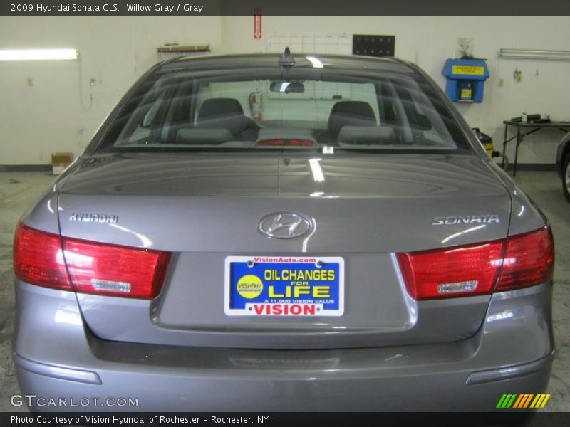 Willow Gray / Gray 2009 Hyundai Sonata GLS