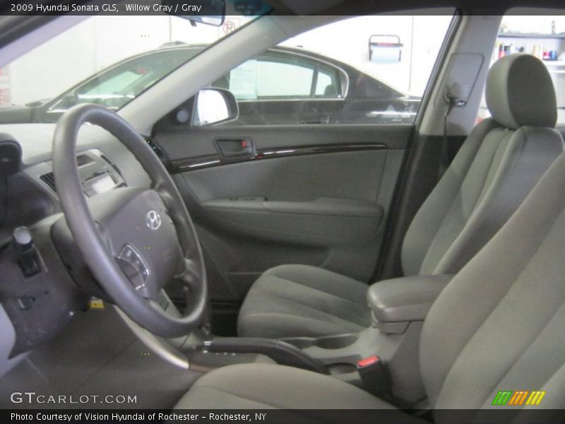 Willow Gray / Gray 2009 Hyundai Sonata GLS