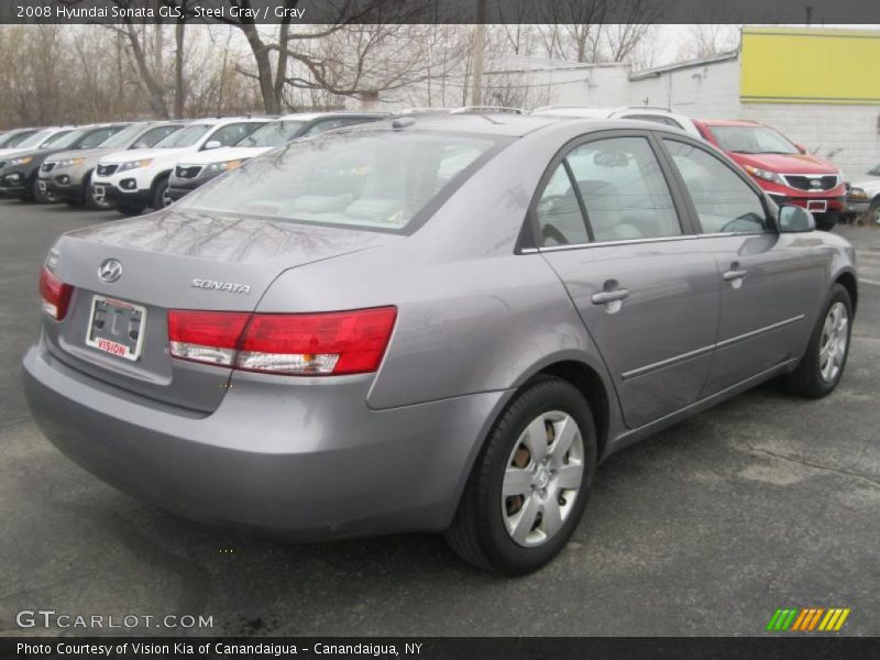 Steel Gray / Gray 2008 Hyundai Sonata GLS