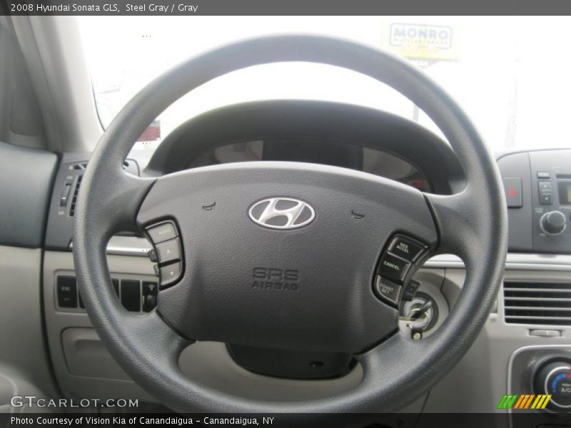 Steel Gray / Gray 2008 Hyundai Sonata GLS