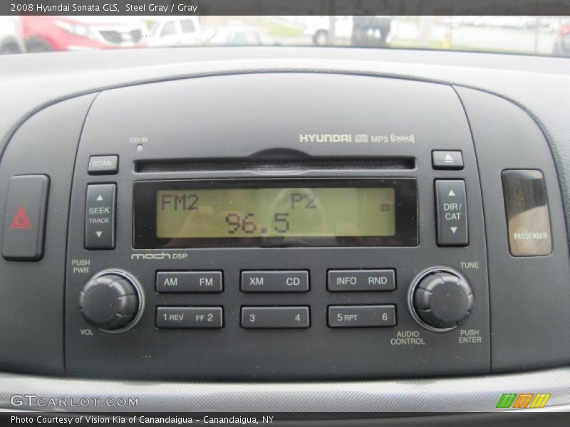 Steel Gray / Gray 2008 Hyundai Sonata GLS