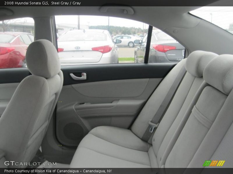 Steel Gray / Gray 2008 Hyundai Sonata GLS