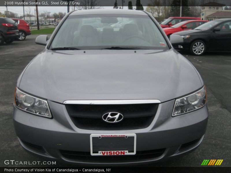 Steel Gray / Gray 2008 Hyundai Sonata GLS