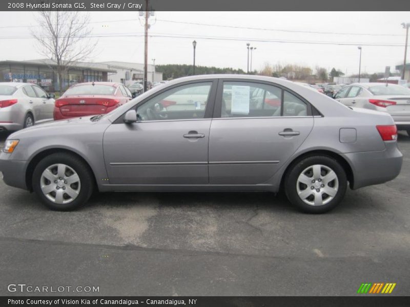 Steel Gray / Gray 2008 Hyundai Sonata GLS